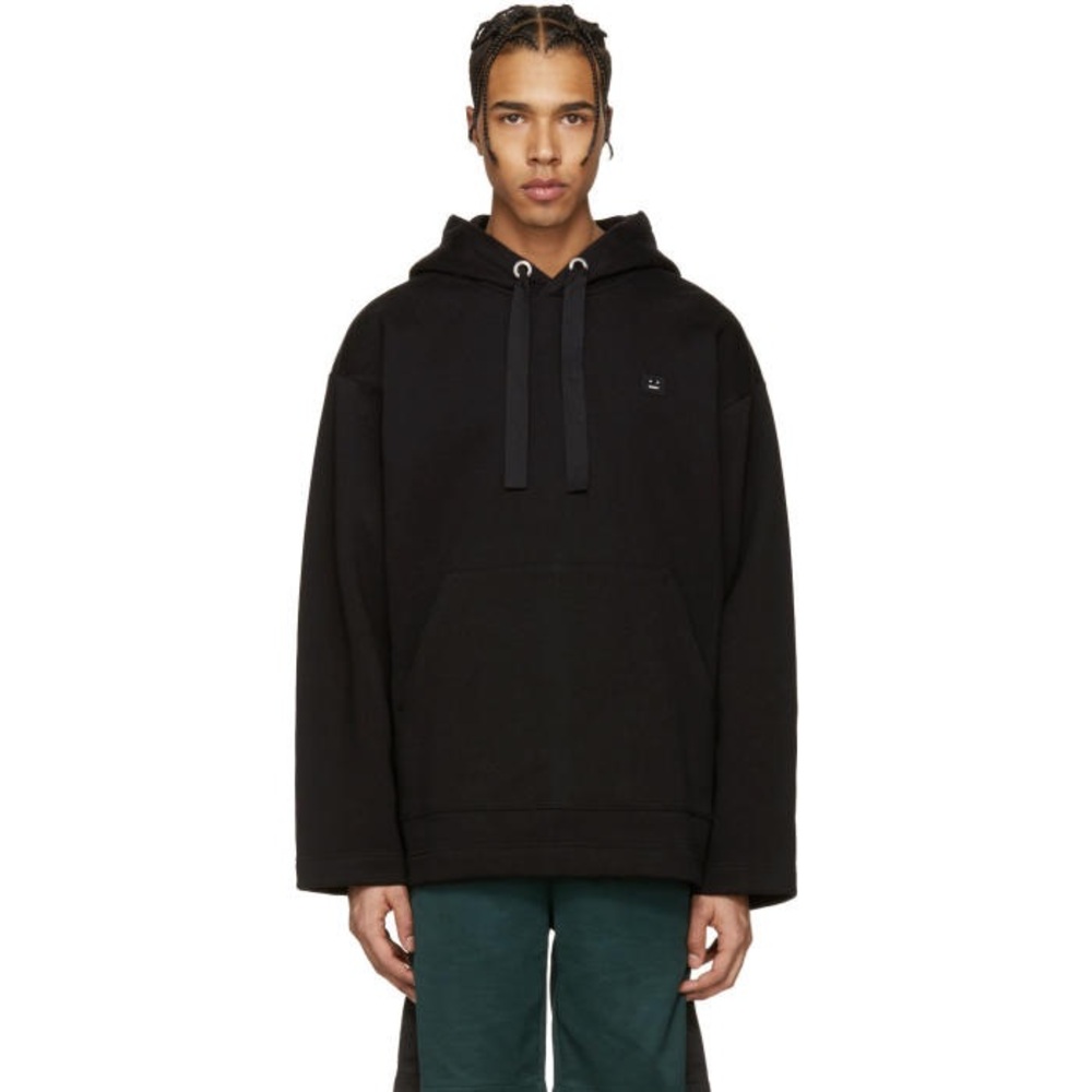 Acne Studios Florida Face Black Hoodie